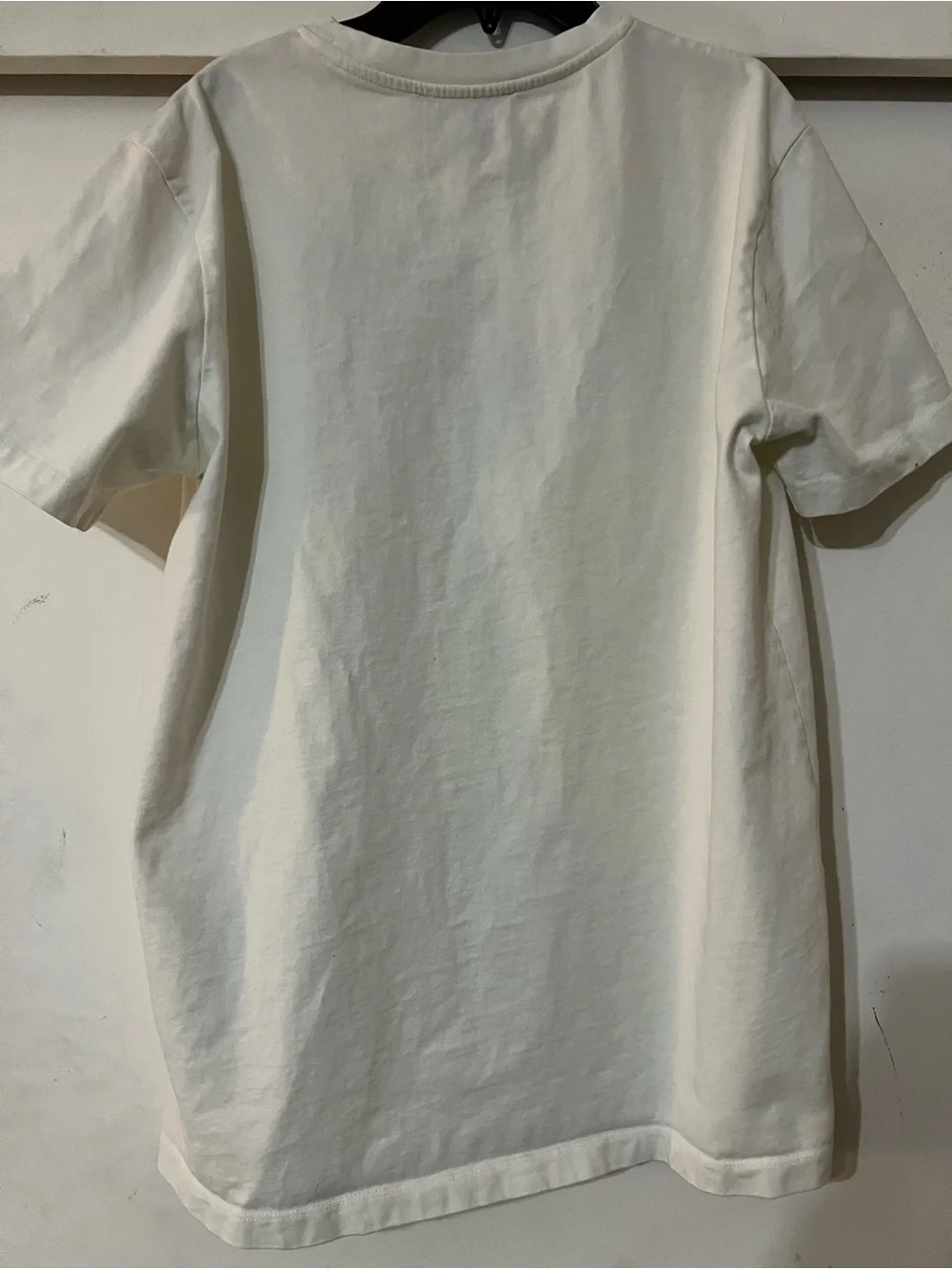 Gucci Cream Tee with Red and Green Graphic Logo